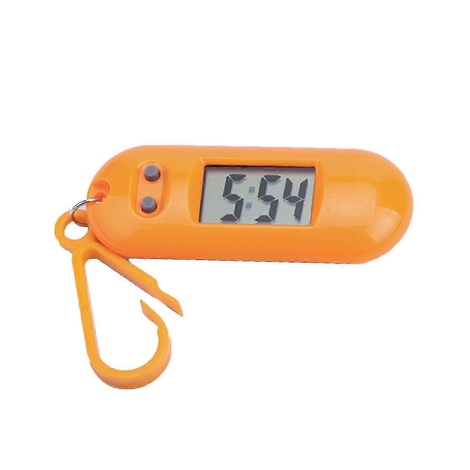 Electronic Clock Silent Lcd Digital Display Portable Student Exam Study Desktop Clock Keychain Compatible Library City 26s