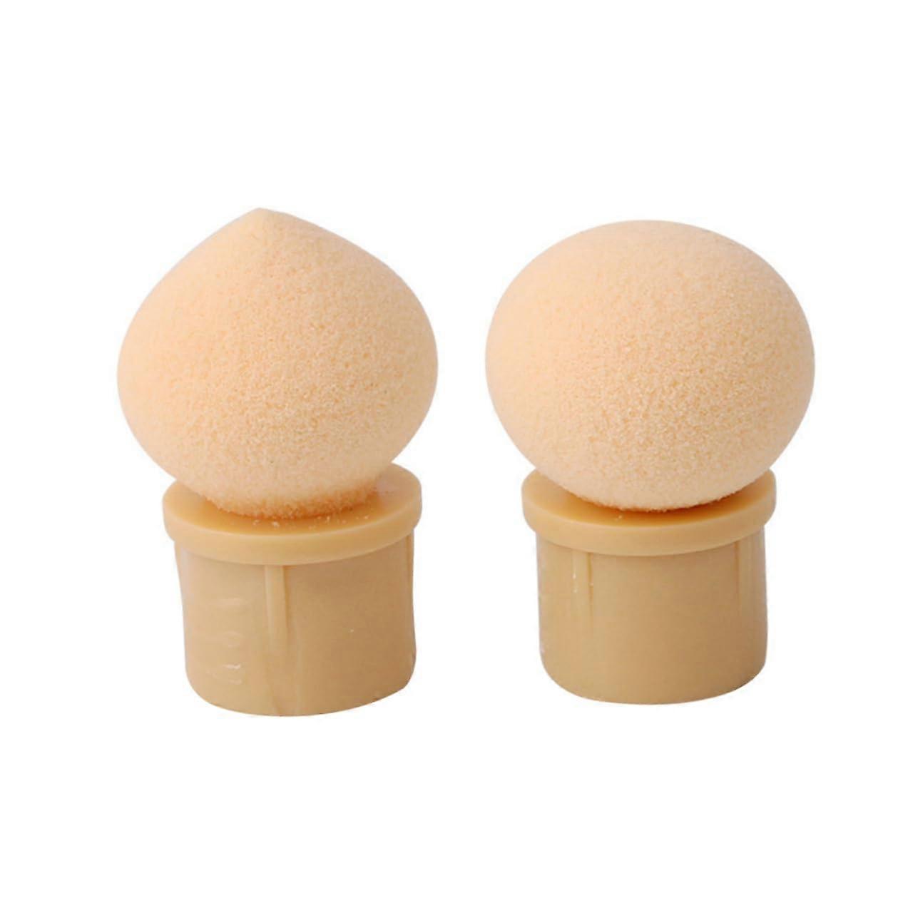 Nail Art Sponge Tips 10pcs Washable Reusable Gradient Shading Pen Heads for Manicure