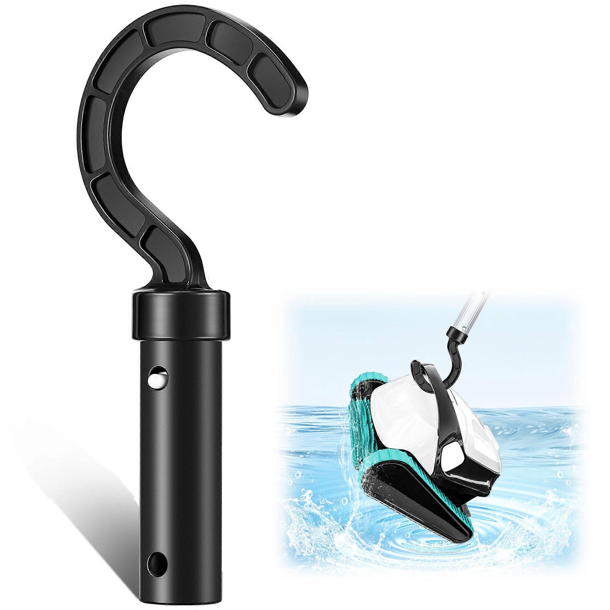 Pool Cleaner Hook for Robotic Vacuum Retrieval, Universal Pool Pole Attachment Fits Telescopic Poles