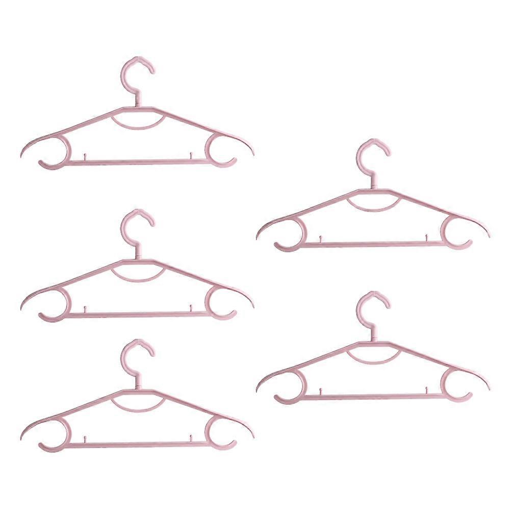 Skidproof Plastic Clothes Hanger Wardrobe Bracket for Clothes 5Pcs