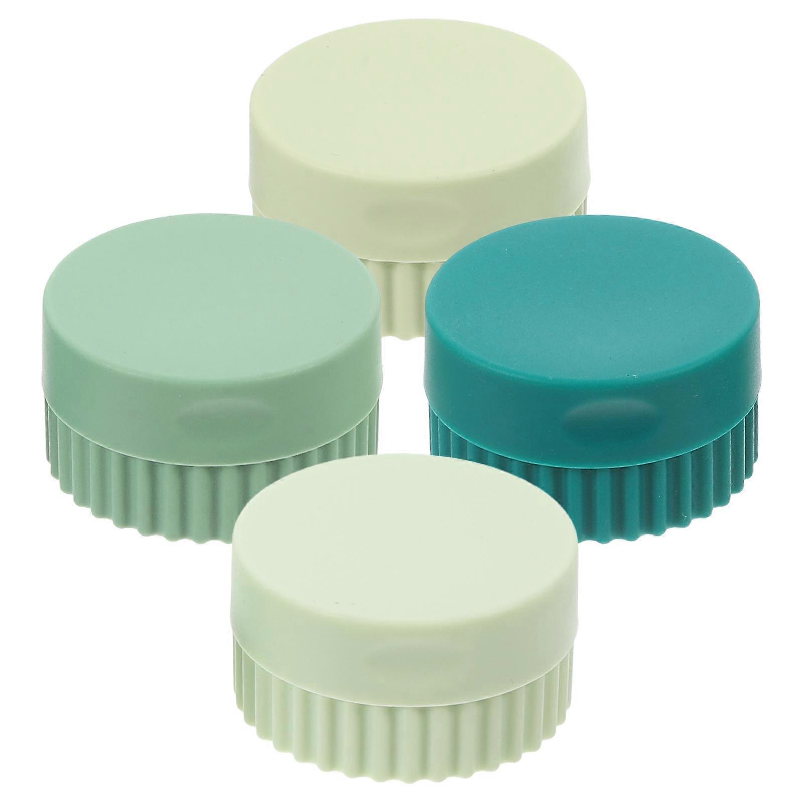 Silicone Pill Case for Storage Weekly Pill Organizer 4Pcs Assorted Color