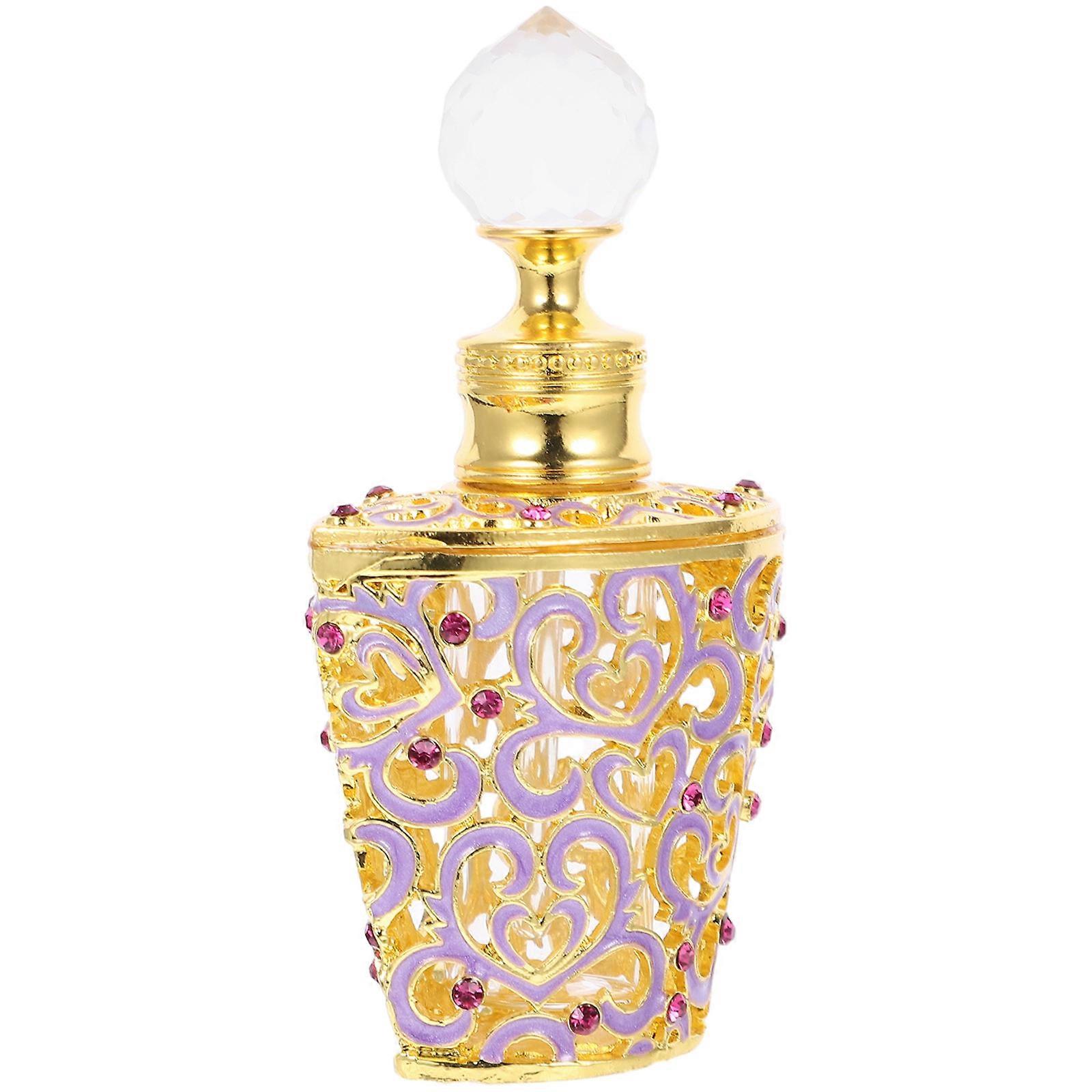 Perfume Bottle Empty Glass Small Perfume Bottles for Storage Purple 10Ml