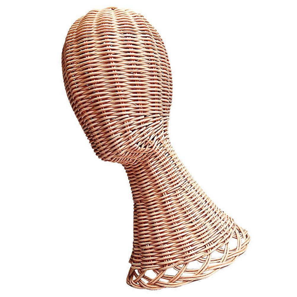 Rattan Hat Stand Woven Hat Display Holder Hat Storage Stand Hat Display Rack Table Hat Rack