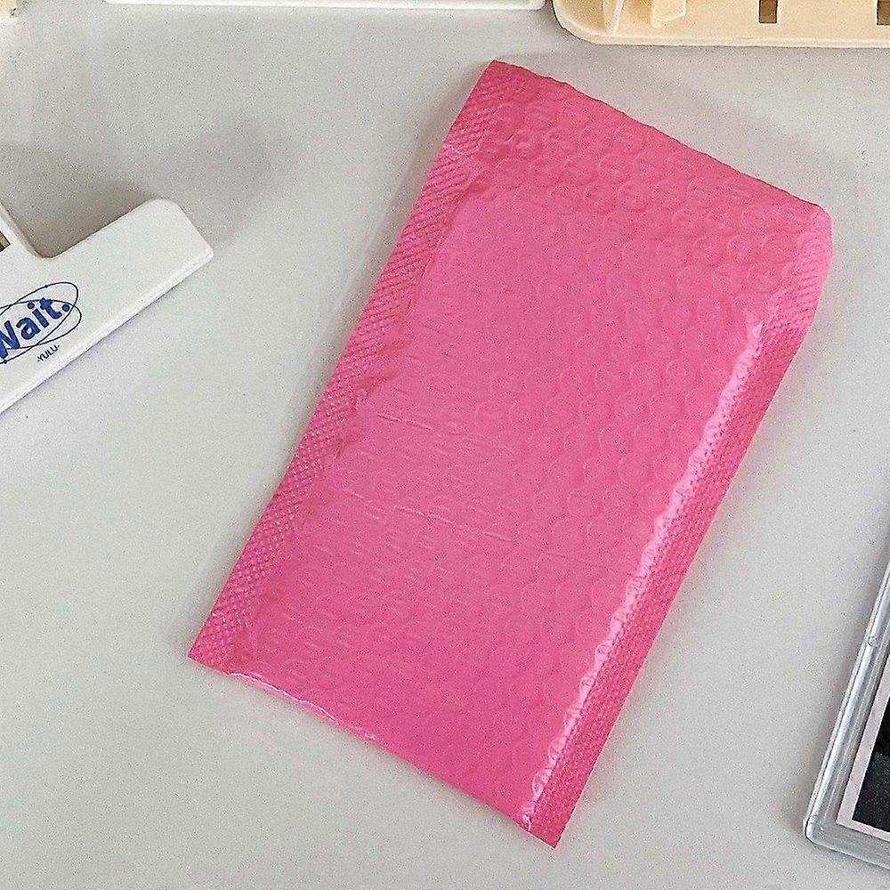 Plastfilmspaketpåsar Bubbelpost Vadderade Kuvert Rektangulära Rosa 19x11cm