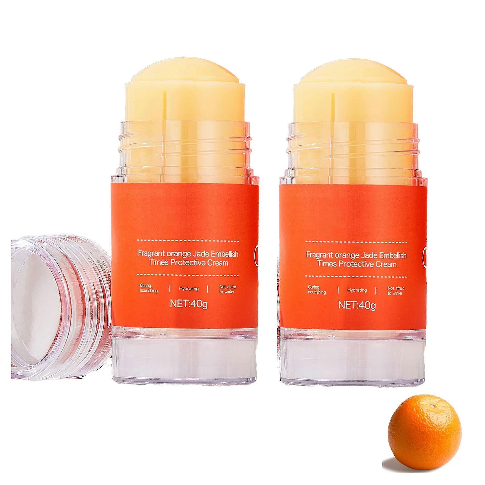 2PCS Cracked Heel Balm Heel  Stick for Dry Feet Deep Hydration Mess RollOn