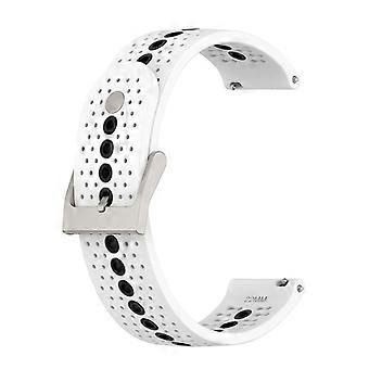 22mm Dwukolorowe paski do zegarków Wodoodporne, regulowane, miękkie silikonowe paski zamienne do Suunto 9 Spea
