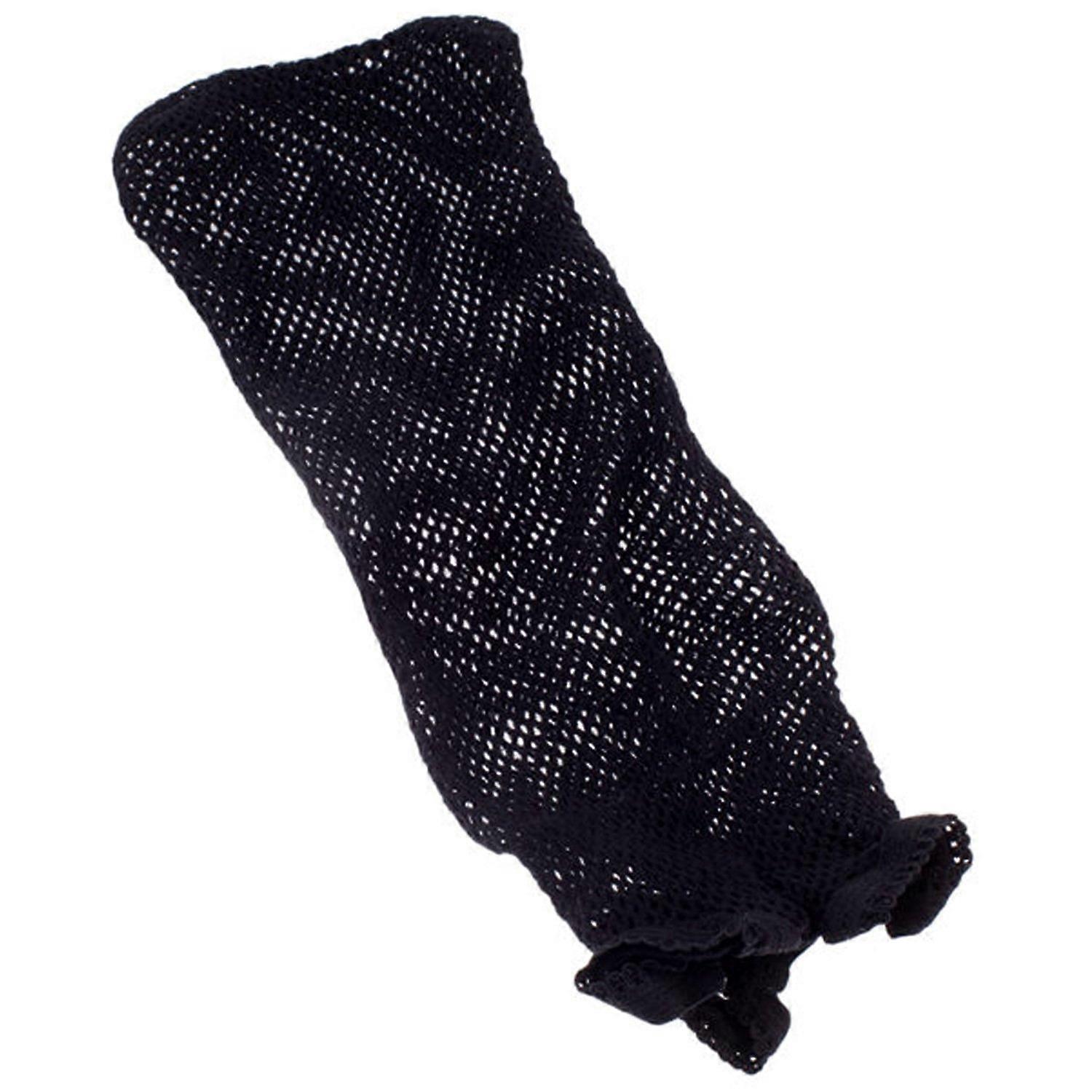 Stretchable Wig Cap with Breathable Fishnet Design and Secure Elastic Fit in Black