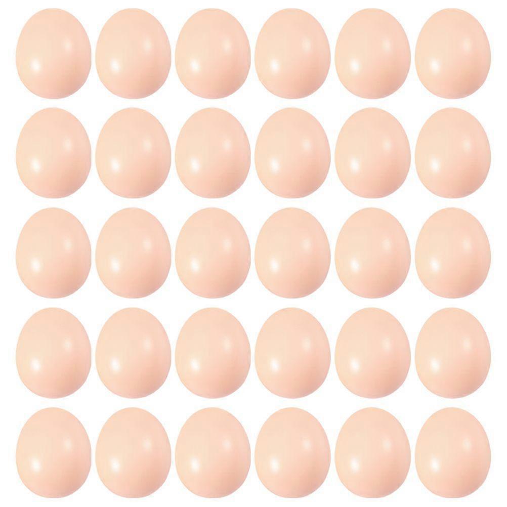 50Pcs Simulation Plastic Eggs Kids Hand-painted Egg Props DIY Graffiti Easter Eggs