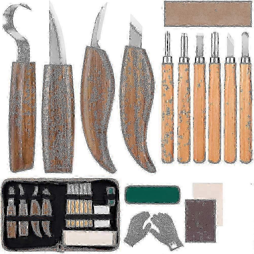 Professional Wood Engraving Tools Kit With Hook Knife For Carving