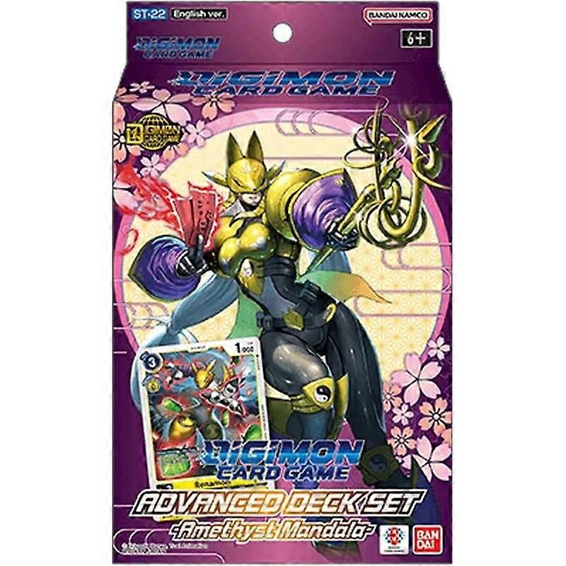 Digimon Card Game Advanced Deck - Amethyst Mandala (ST-22) (Pack of 8)