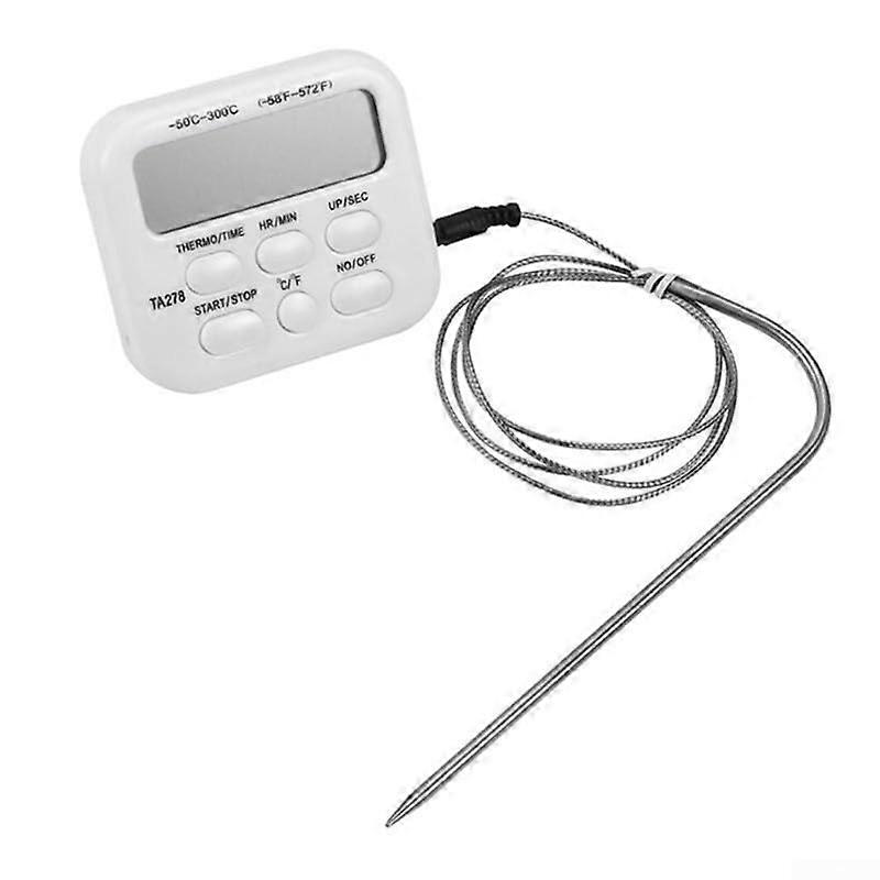 Digital Meat Thermometer with Probe for Precise Temperature Control and Easy Kitchen Cooking