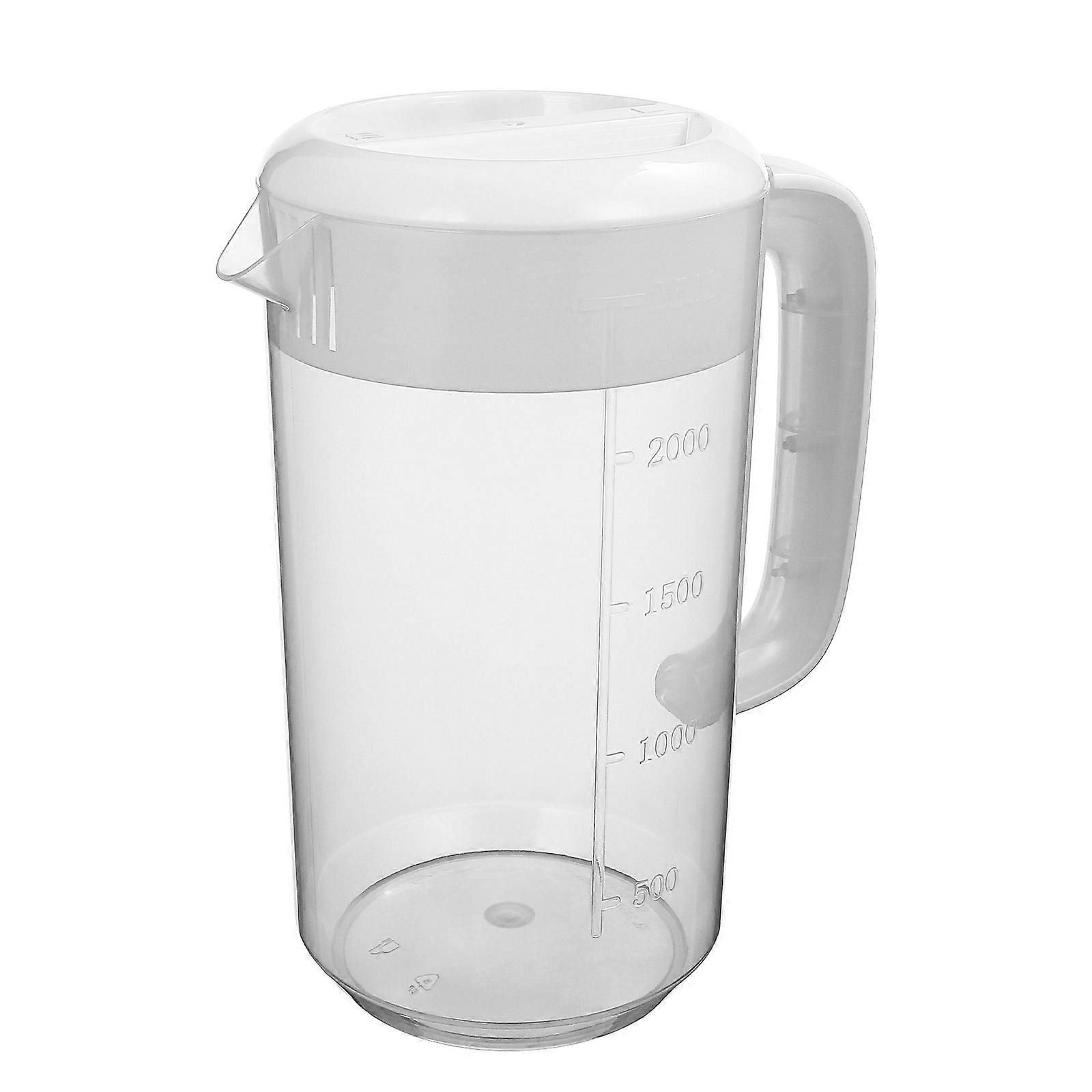 Milk Tea Water Pitcher for Beverage 1Pcs Clear Pitcher with Lid