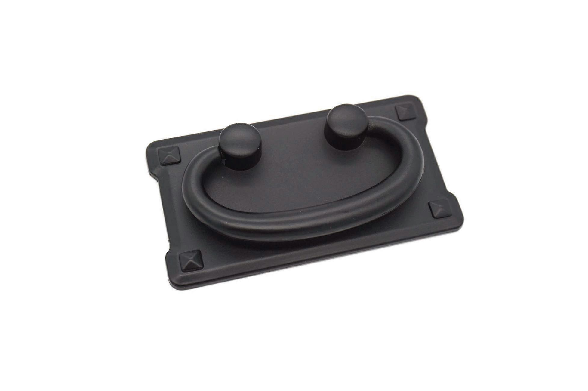 Flat Black Cabinet Pull Handle, Mission Style Drawer Pulls, Durable Antique Zinc Alloy Hardware