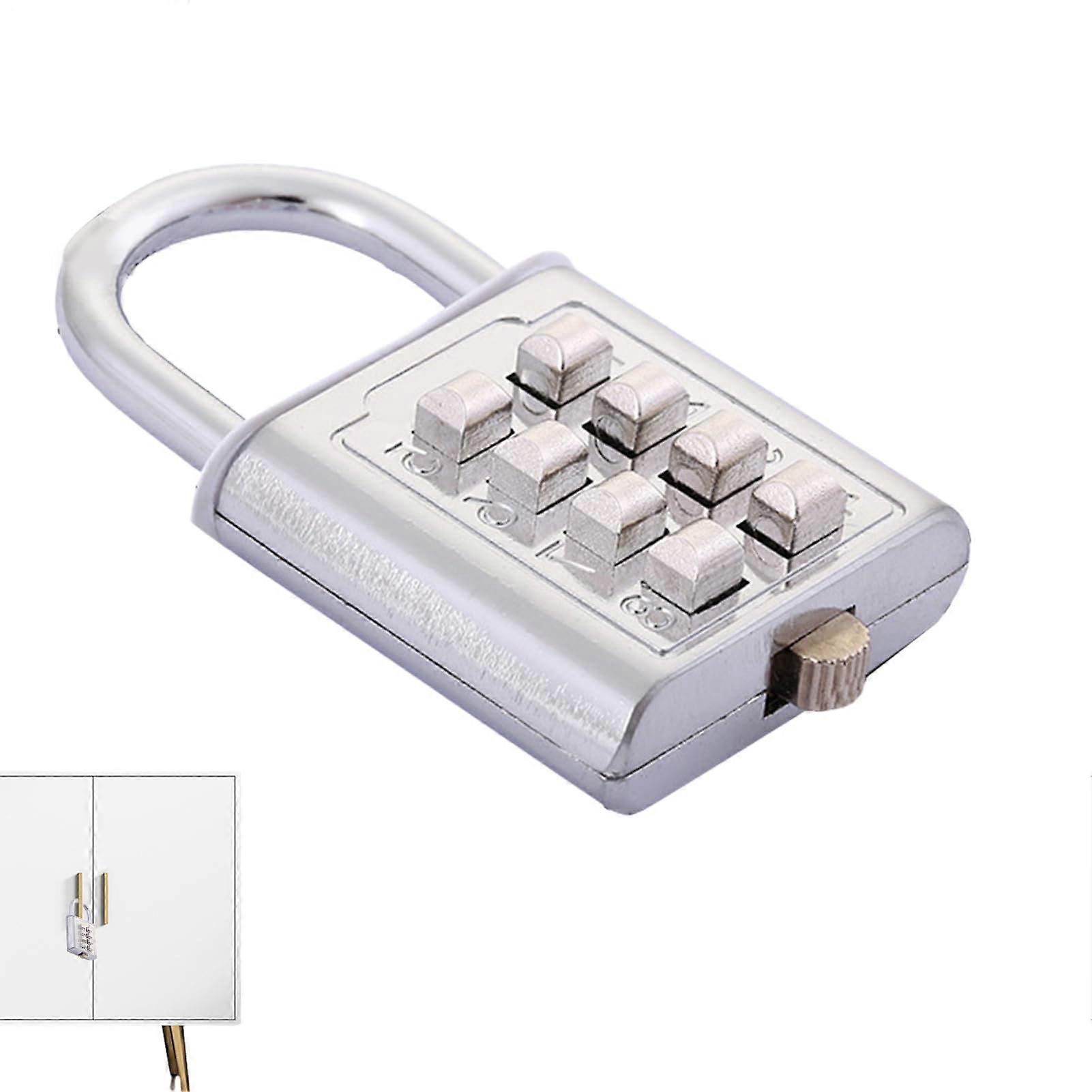 8 Digit Combination Padlock Keyless Entry Lock, Rustproof AntiTheft for Gym, Locker and Outdoor Use