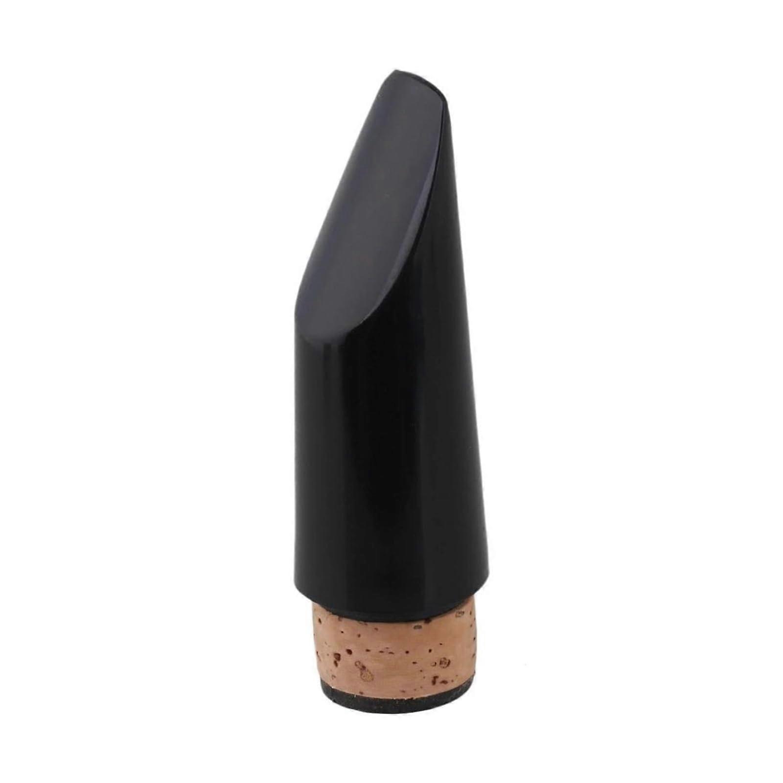 Bb Clarinet Mouthpiece Black ABS Plastic Replacement with Consistent Tone for Beginners and Pros