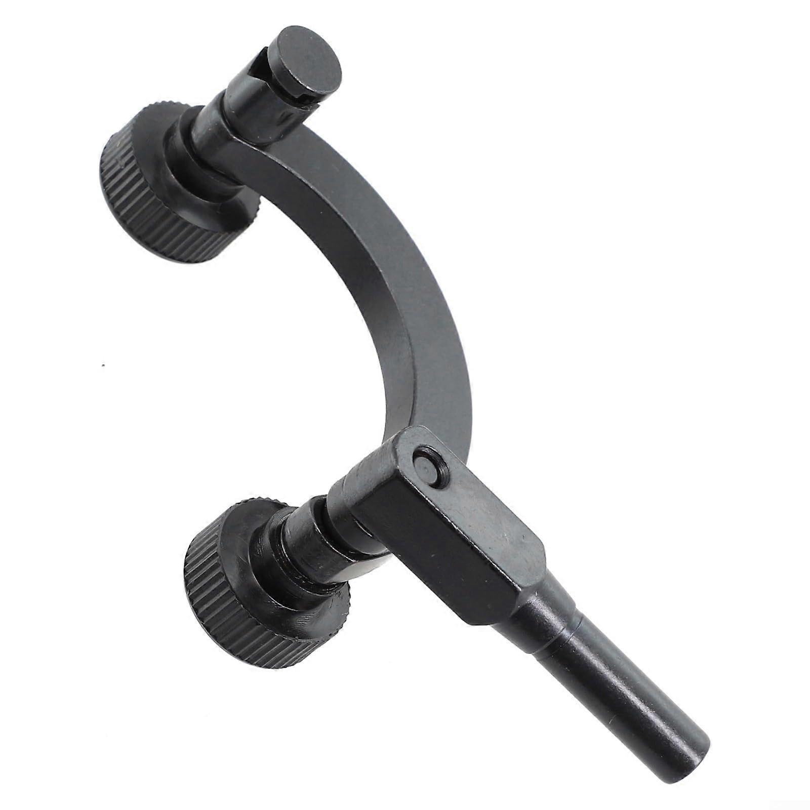 Dial Indicator Holder with 8mm Extension Rod, Half Round Test Stand, RustResistant Steel