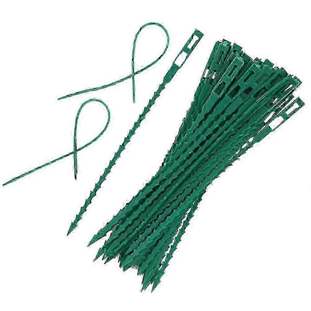 100pcs Adjustable Plastic Plant Cable Ties Reusable For Tree Climbing Support