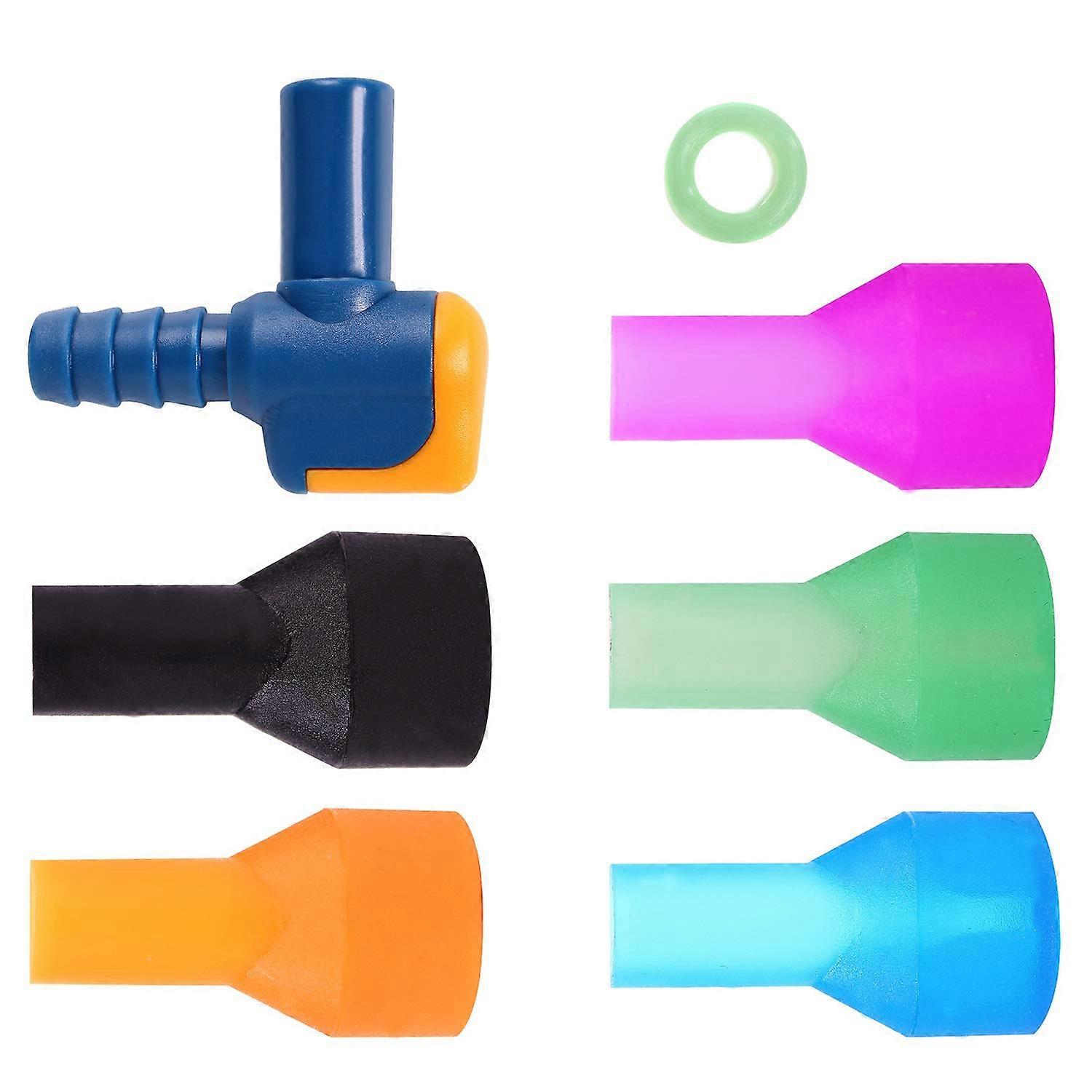 Hydration Pack Bite Valve Replacement Kit with LeakProof OnOff Switch, Fits Most Reservoirs, 6 Multicolor Set