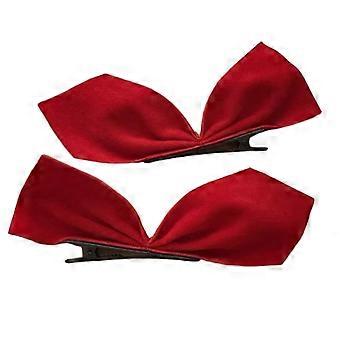 Girls Hair Clip Lovely Barrettes Duckbill Bowknot Shape Hairpin Satin/ Velvet Hair Clip compatible with Teenagers Toddler Wear