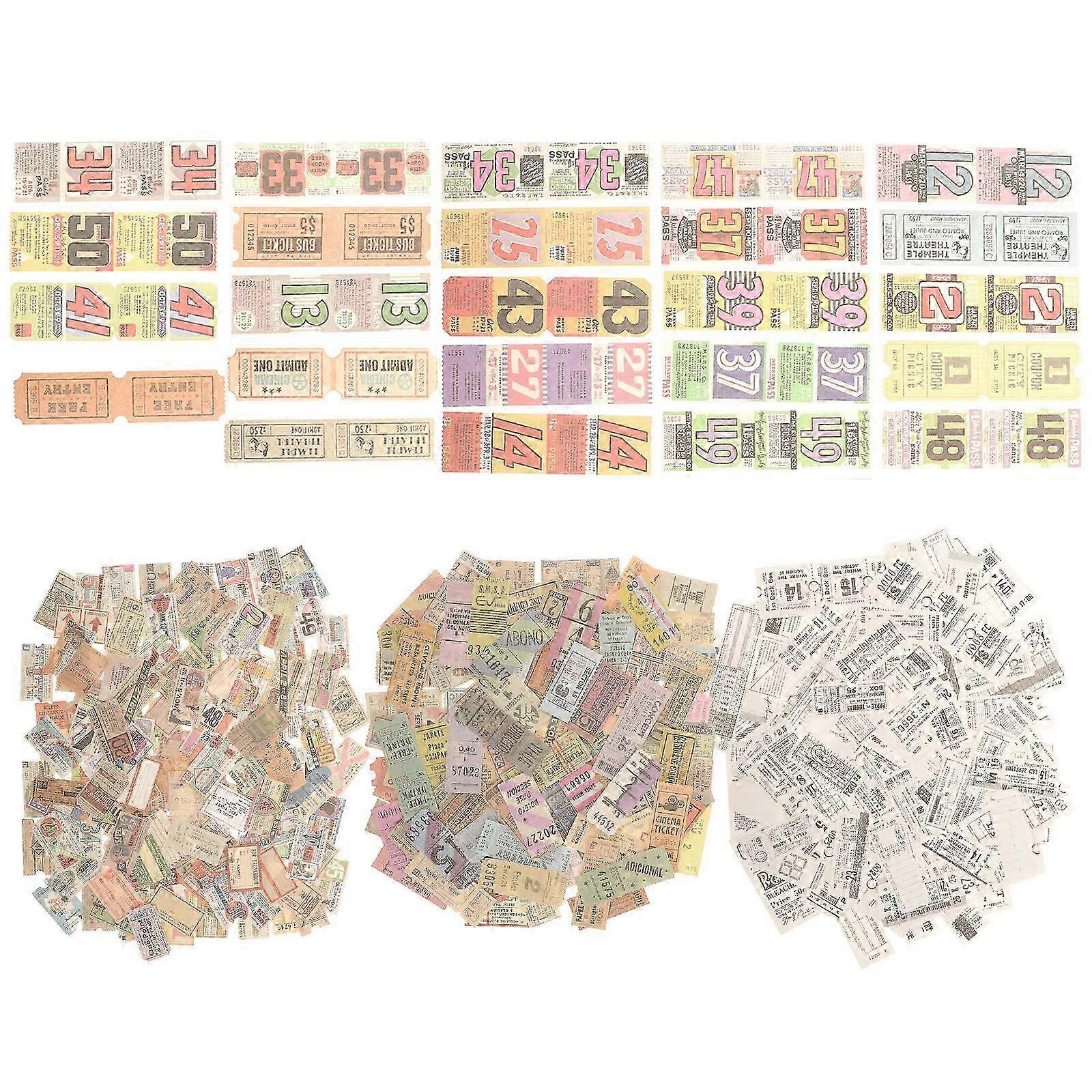 Retro DIY Craft Papers Decorative Papers for Decor 400Pcs Craft Sheets