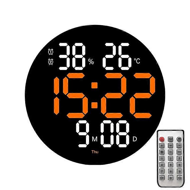 10-Inch Led Digital Wall Clock 2-Color Large Screen Electronic Clock