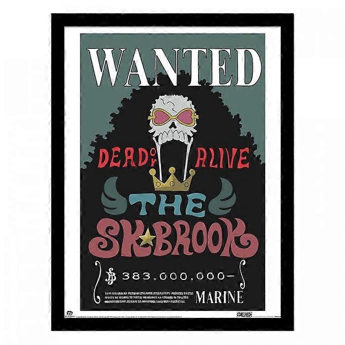 One Piece Wanted Brook Framed Poster