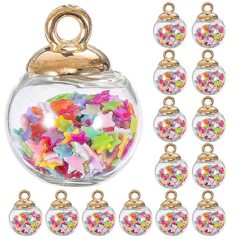 Assorted Color Star Sequin Balls Pendants for DIY Craft Decor 40Pcs