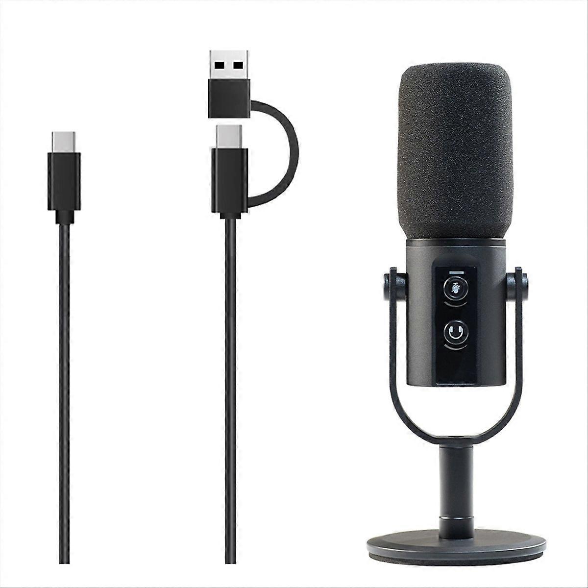 PD11 USB/XLR Dynamic Microphone with Gain Knob/Touch-Mute