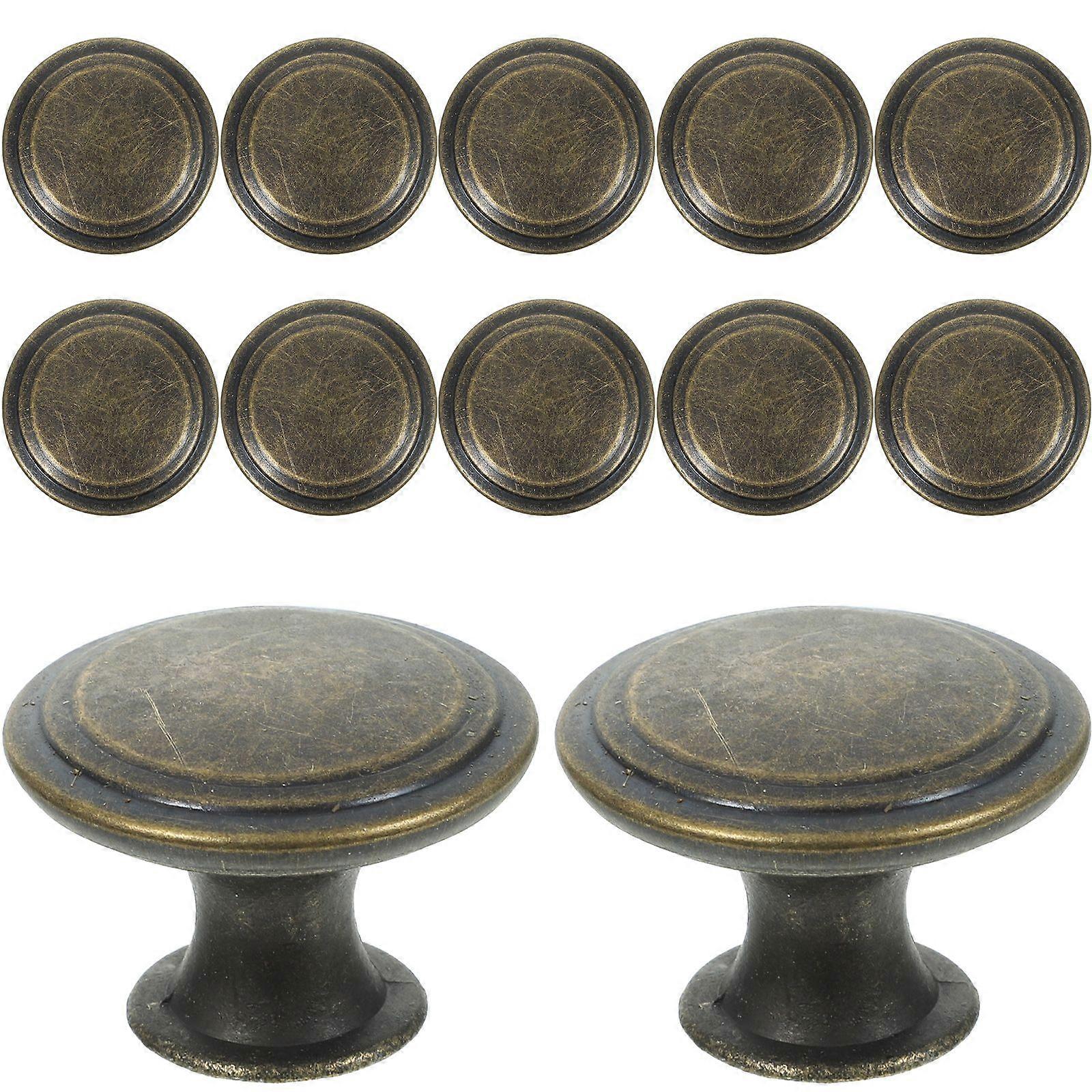 12pcs Dresser Knobs Decorative Drawer Knobs Round Cupboard Pulls Furniture Handles