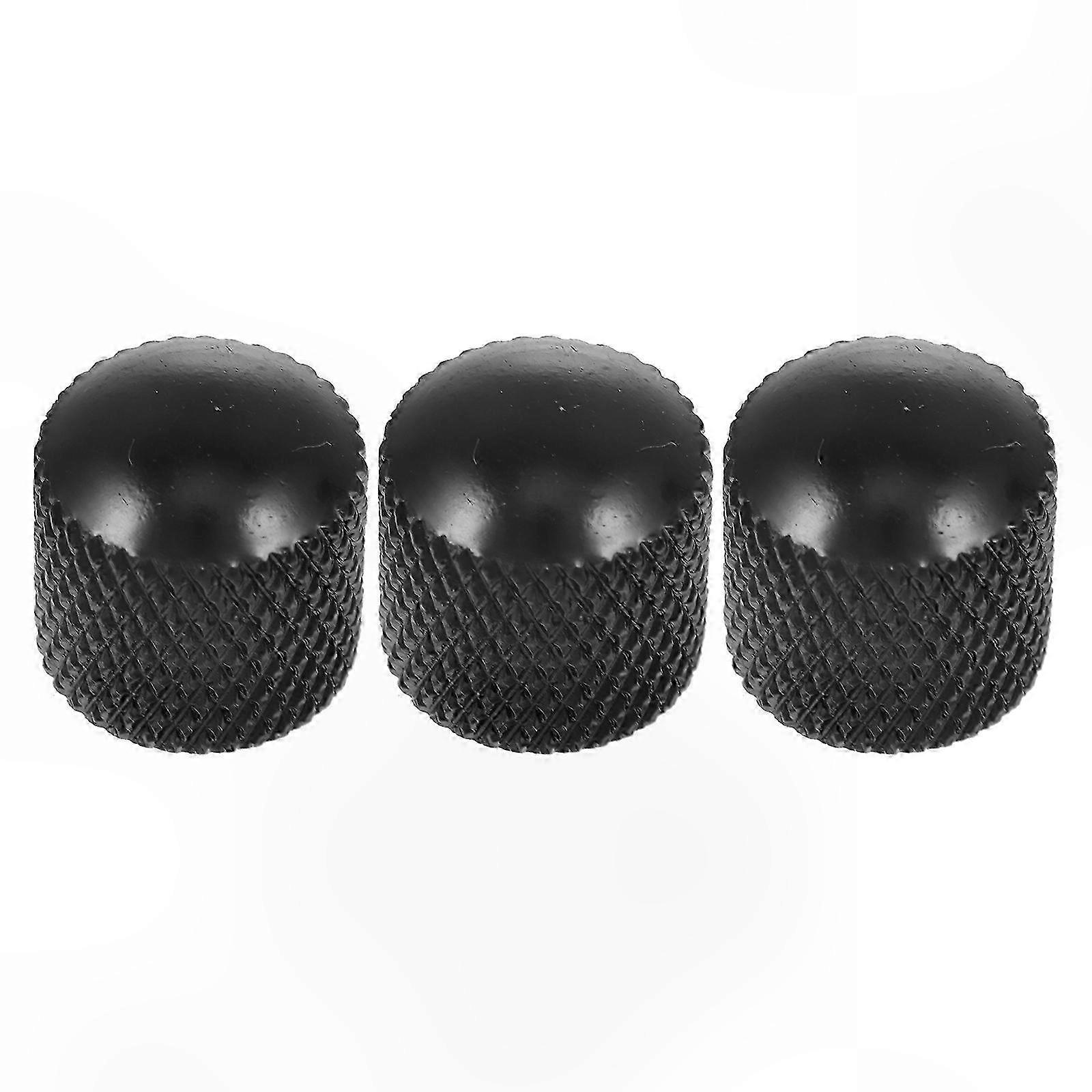6Pcs Metal Control Knobs for Electric Guitar and Bass Instruments