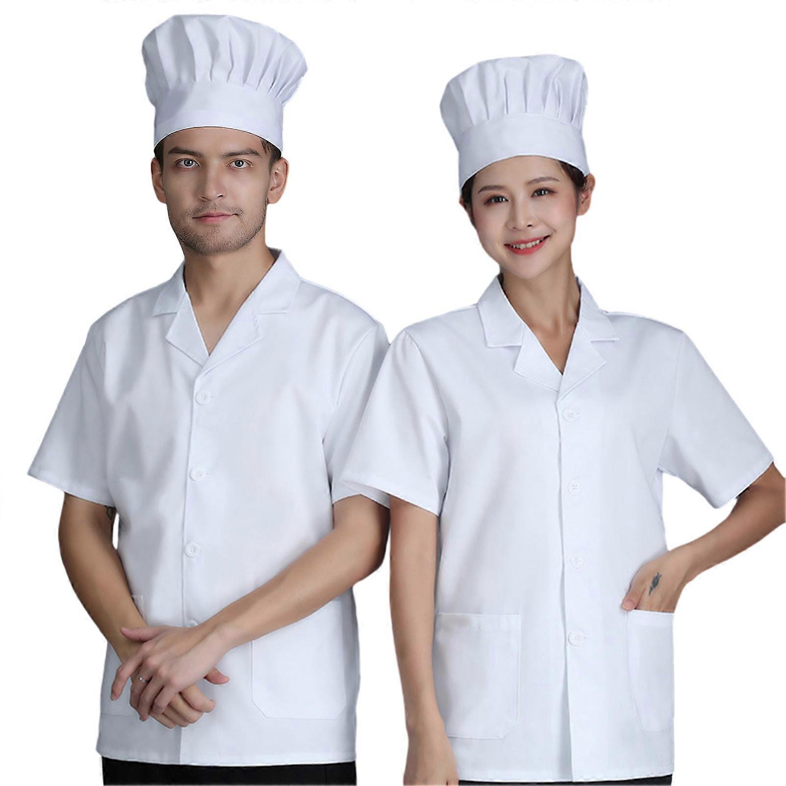 Vêtements de travail pour chefs – Mélange de coton avec poches pratiques pour la cuisine
