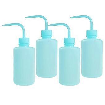 4pcs Rinse Bottle Multipurpose Squirt Bottle for Eyelash Extensions Salad Jam Storage 250ml