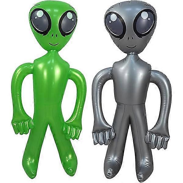 2 ballons extraterrestres verts gonflables, géant extraterrestre gonflable