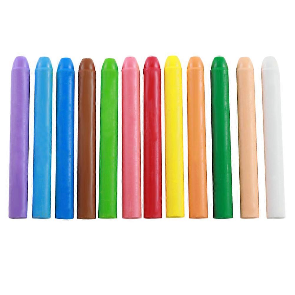 Water Soluble Chalks Painting Chalks Comfortable Grip 12Pcs Assorted