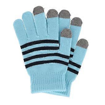 Grand Sierra Mädchen-Winterhandschuh mit Streifenmuster, Einheitsgröße und Touchscreen