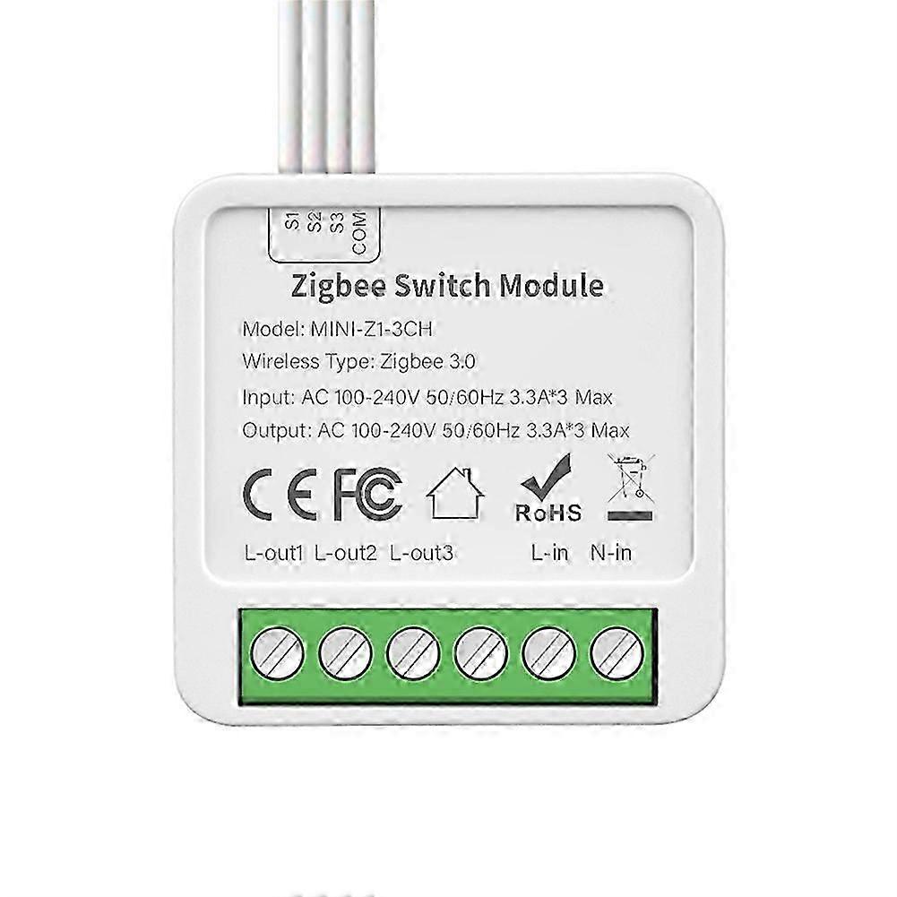 3-Way On/Off Switch Graffiti Smart ZigBee Smart 3-Way On/Off Switch Mini Concealed Box Switch simple
