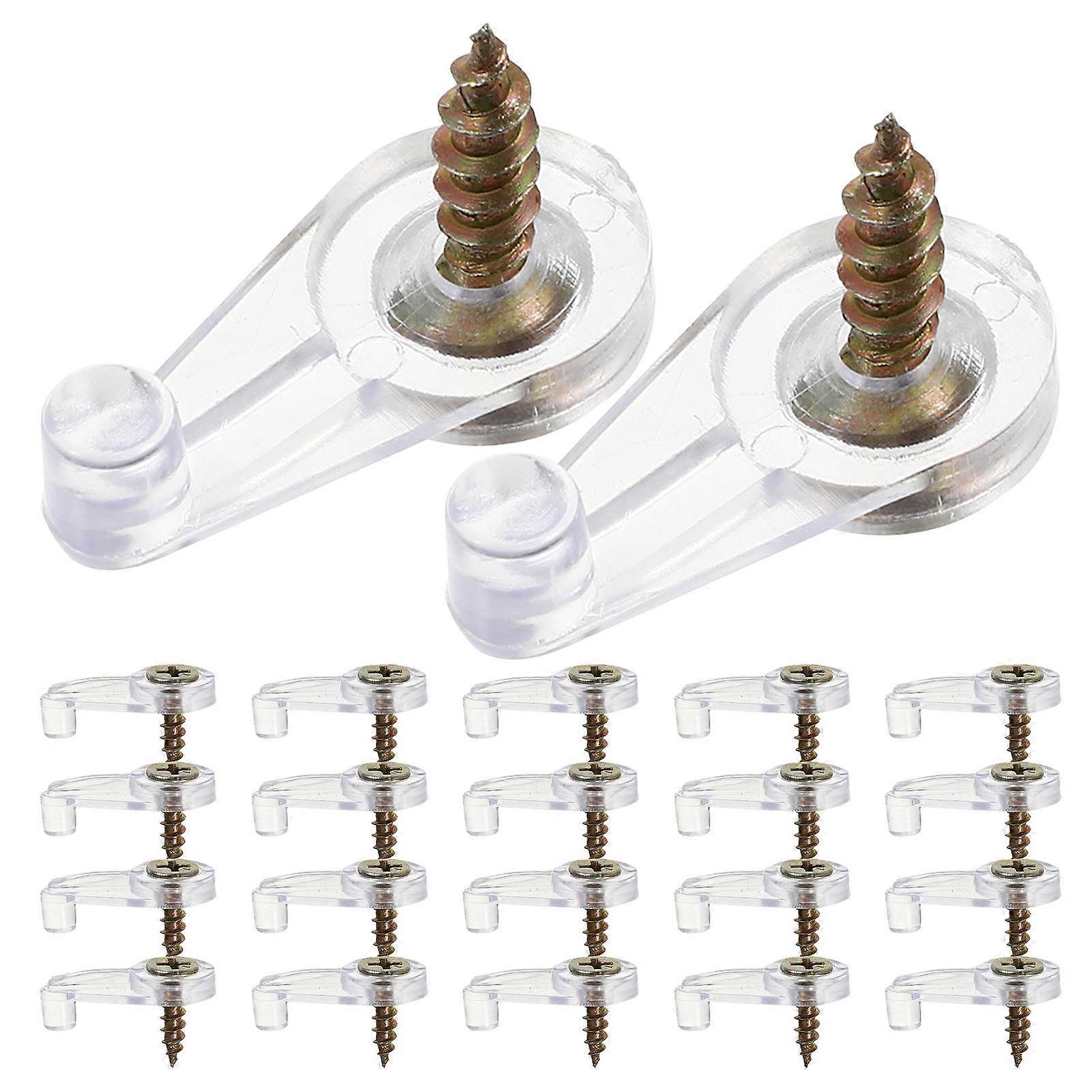 Glass Mirror Fixing Bracket Mirror Holder Clip for 60Sets Usage