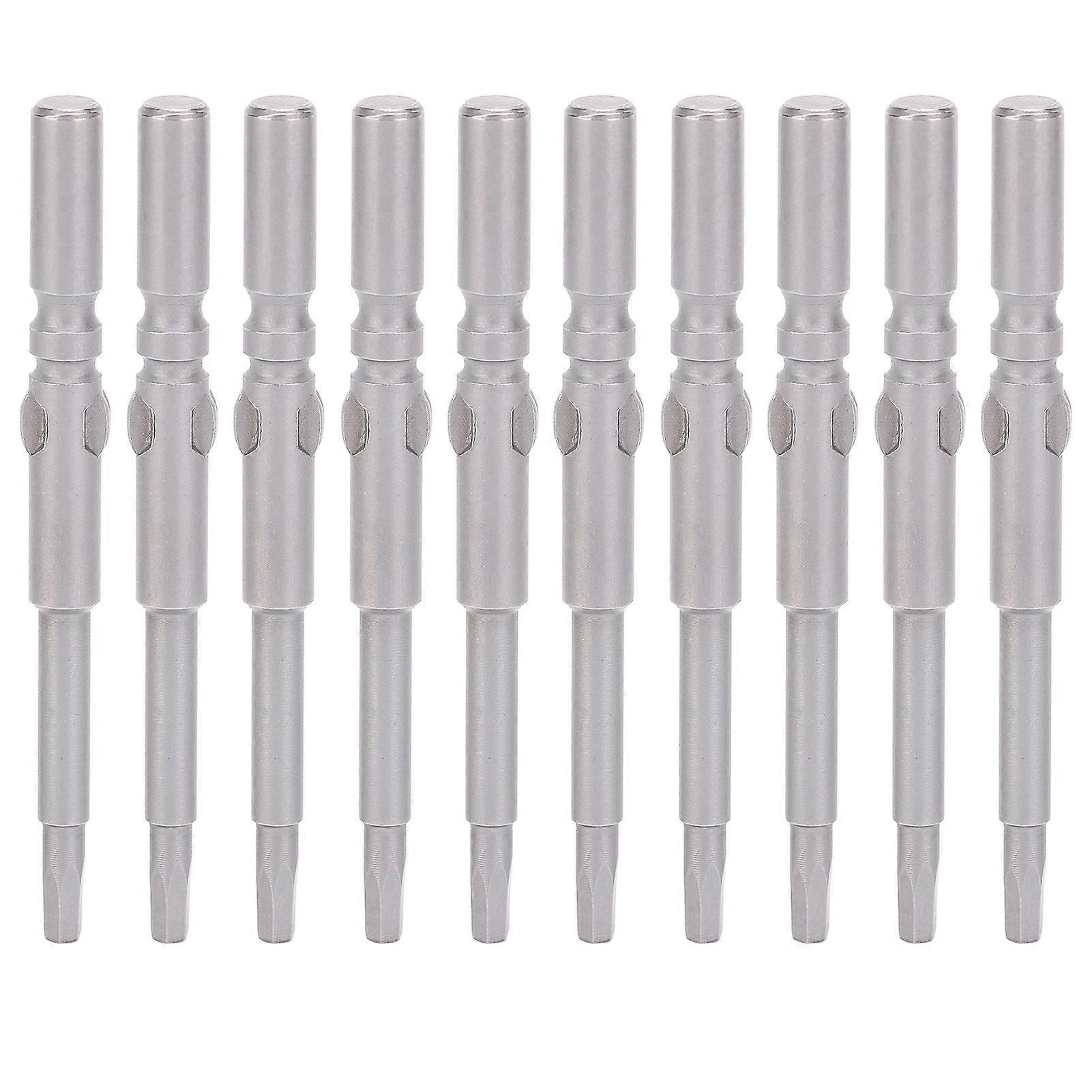 10Pcs Electric Screwdriver Bits Hex Socket Magnetic Hardened Replacement Accessories