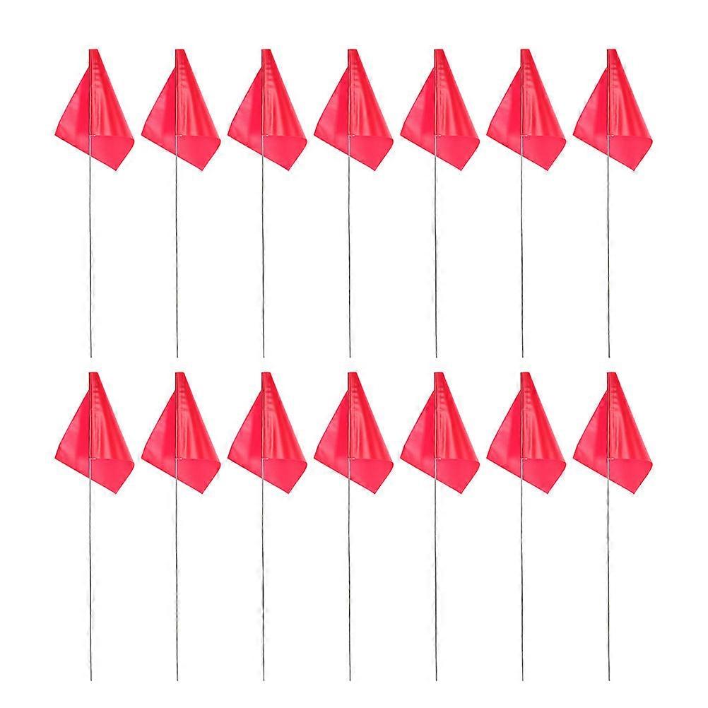 Marking Flags Yard Marker Flags for Ground Positioning 50Pcs PVC