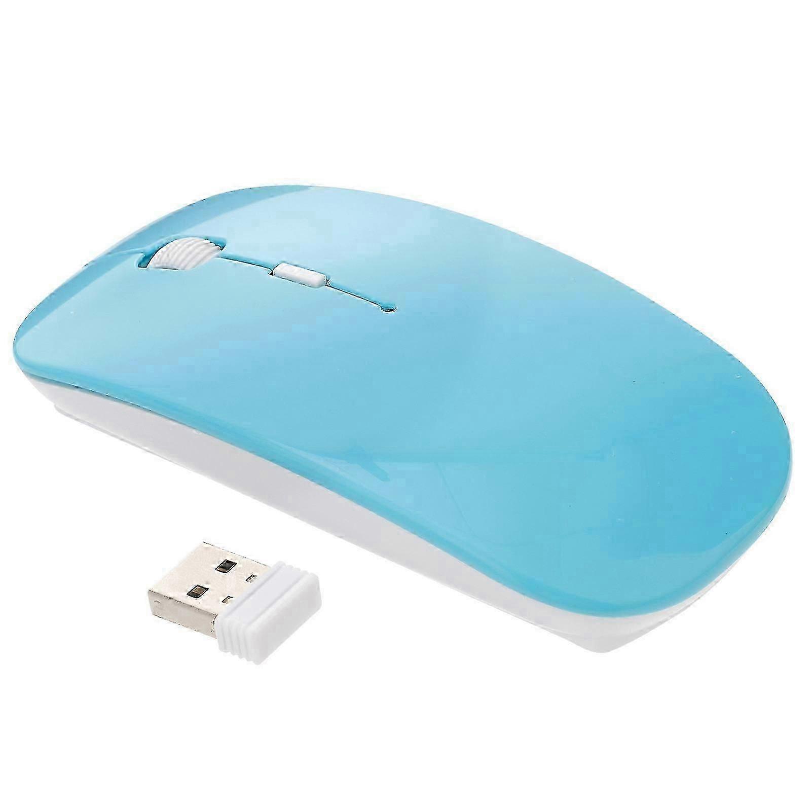 Wireless Mouse Ergonomic Flat Wireless Mouse for Gaming 2.4g 4 Buttons