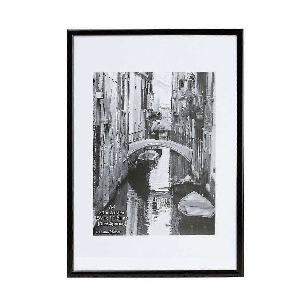Hampton Frames Backloading Certificate Frame A4 Black A4MARBLK-NG