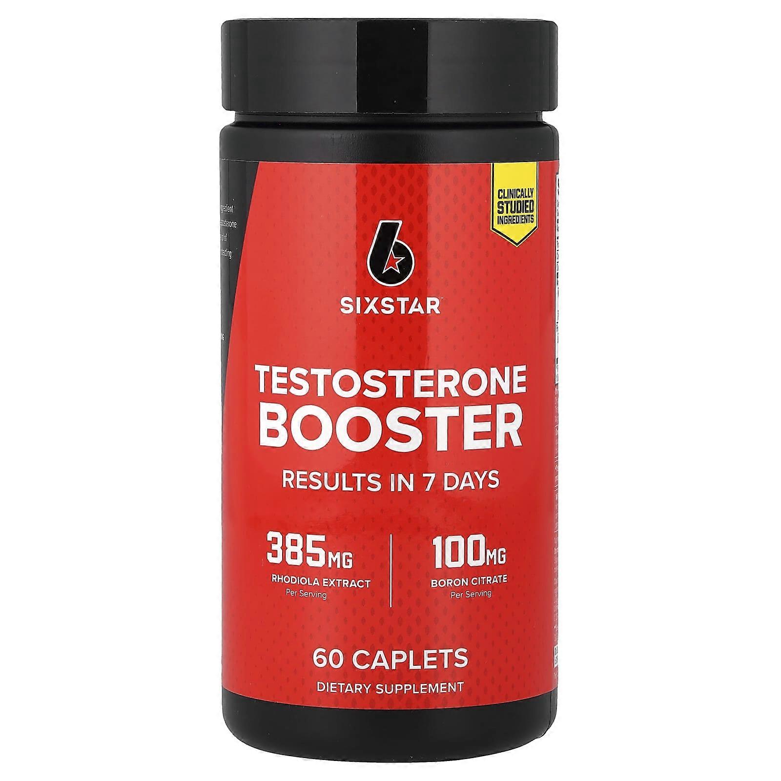 SIXSTAR, Testosterone Booster, 60 Caplets, 2-Pack