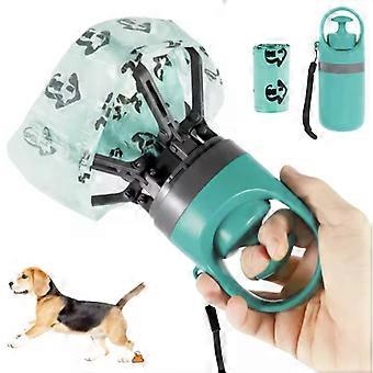 Portable Dog Pooper Scooper with Waste Bag Outdoor Pet Poop Picker Tool