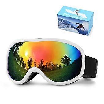 Ski Goggles with Anti-Fog, UV Protection, OTG Design, Helmet Compatible, Includes Case