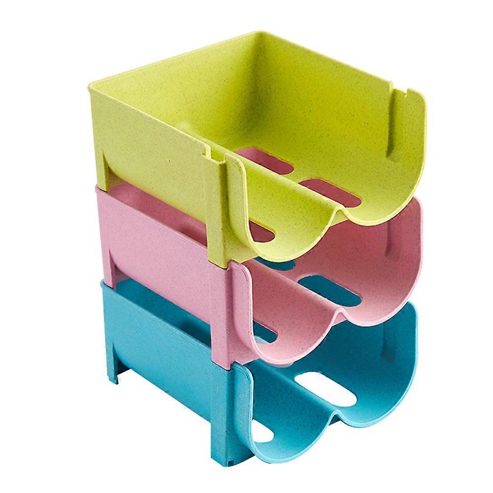 3Pcs Stackable Beverage Beer Storage Box Kitchen Creative Drink Box for Home