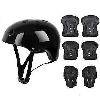 7Pcs/Set Children Kids Helmet Knee Elbow Pad Cycling Skate Bike Protecs SZS0542