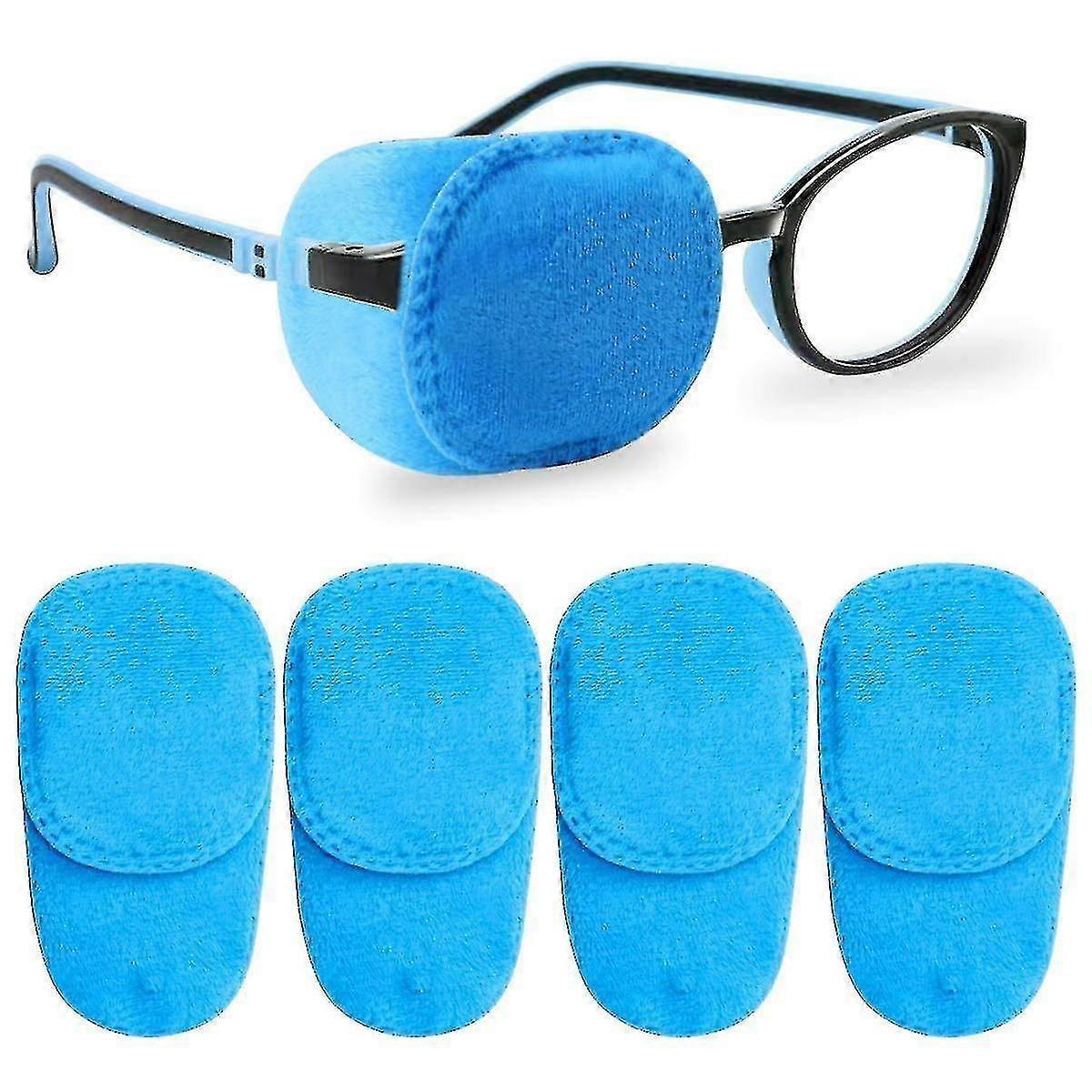 4 Pack Eye Patchs pour enfants Lazy Eye Amblyopia Strabismus Patch, Bleu
