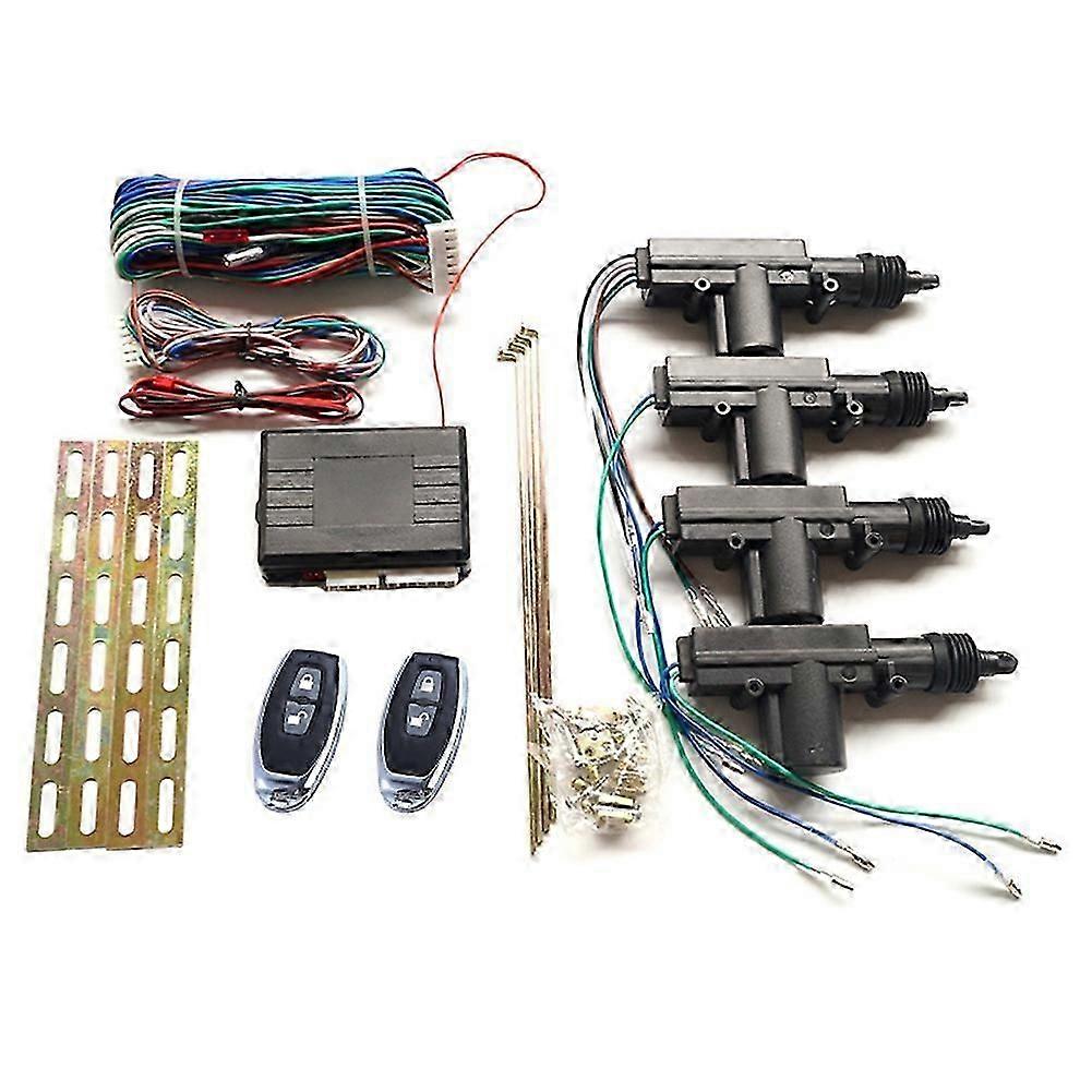Power Central Locking System for 4 Doors, Universal Keyless Entry Car Kit with Remote Control Conversion