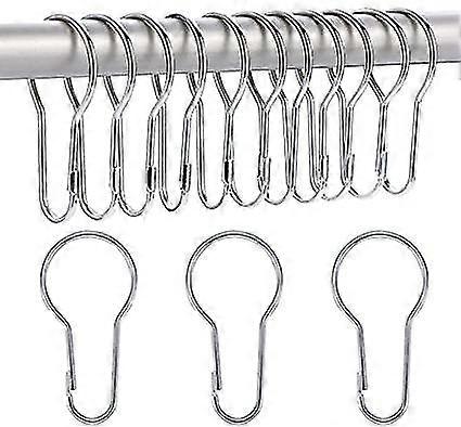 Shower Curtain Rings Hanging Hooks compatible with Sorting and Organization