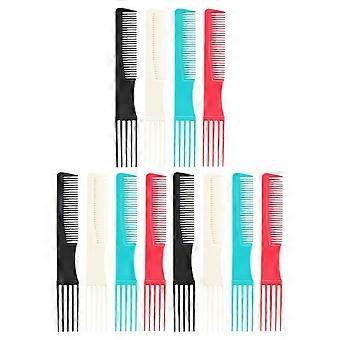 Hair Salon Comb Set 12Pcs Two-Sided Hair Styling Teasing Picks for Updo and Daily Care at Home or Salon
